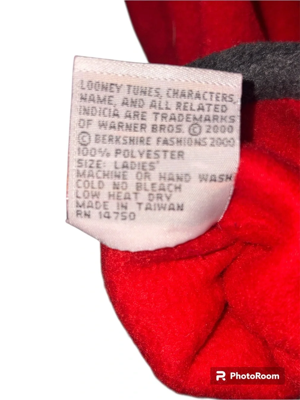 Vintage Looney Tunes Tweetie Bird Y2K Fleece  Medium Gloves Figure Skate